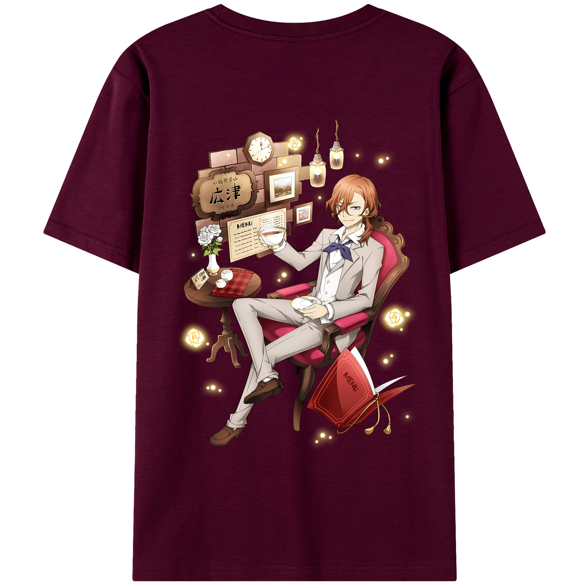 （画像用） 文豪ストレイドッグス Bungo Stray Dogs レディース半袖Tシャツ(バックプリント)